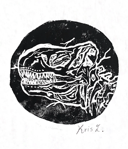 T-Rex Art Print by Kris Lee - Inside Out Productions