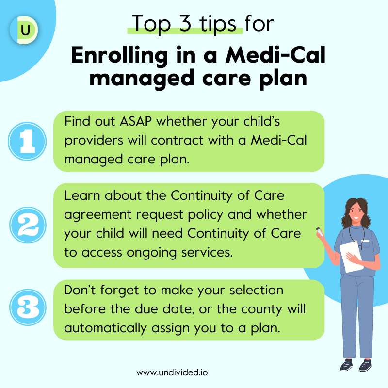 Top tips for enrolling in a Medi-Cal managed care plan