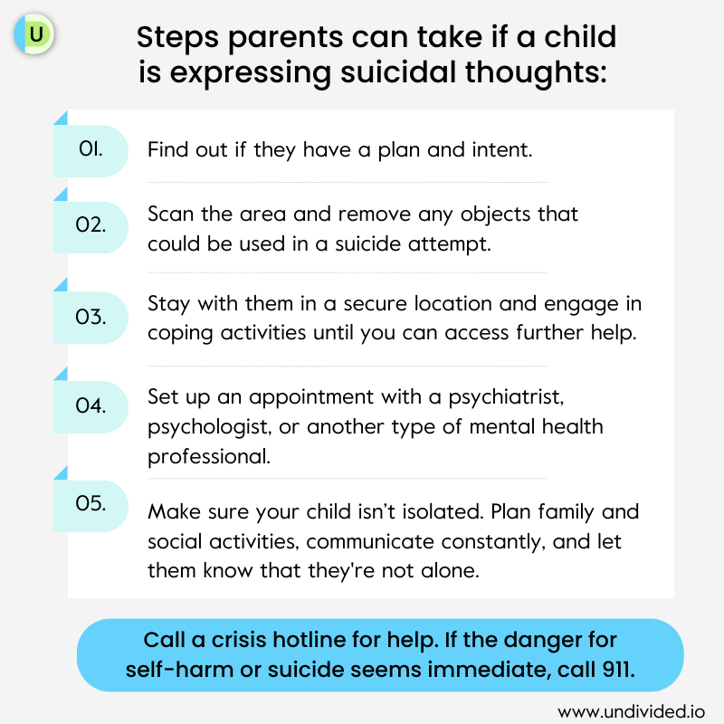 Steps to Take if a Child is Expressing Suicidal Thoughts
