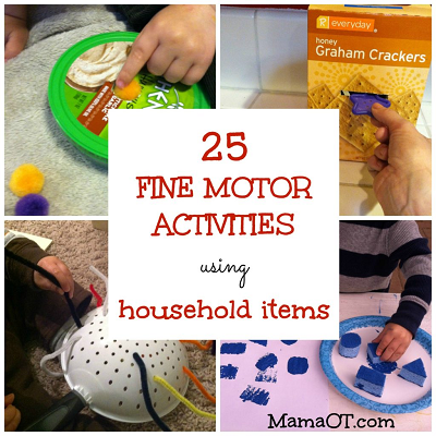 Ideas for fine motor skills at home